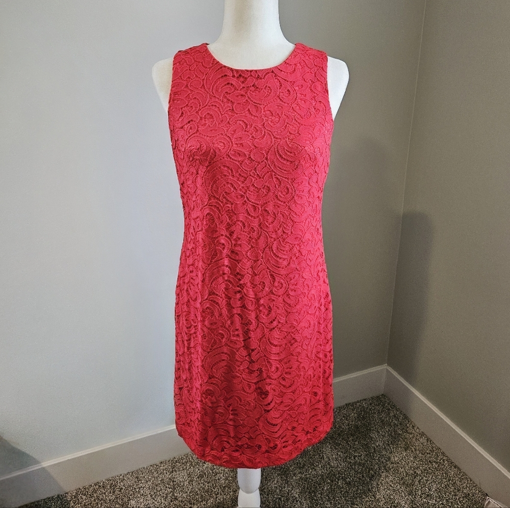 Vince Camuto Lace Effect Cocktail Dress Size 4